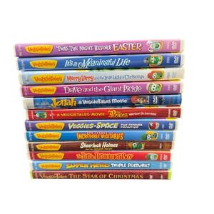 VeggieTales DVD Lot of 12 Jonah Pirates Who Dont Do Anything Holiday Super Hero